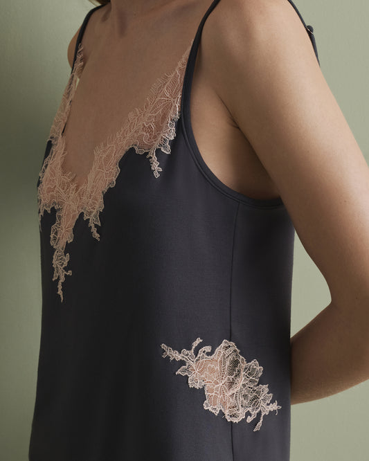 Women's bamboo cami shorts set 03163