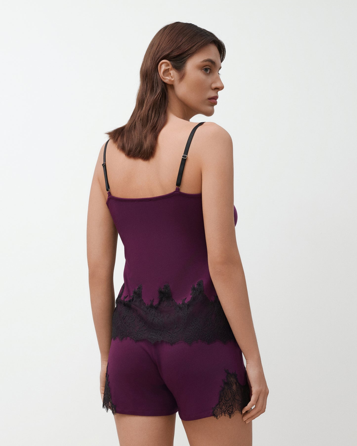 Women's bamboo cami shorts set 03337