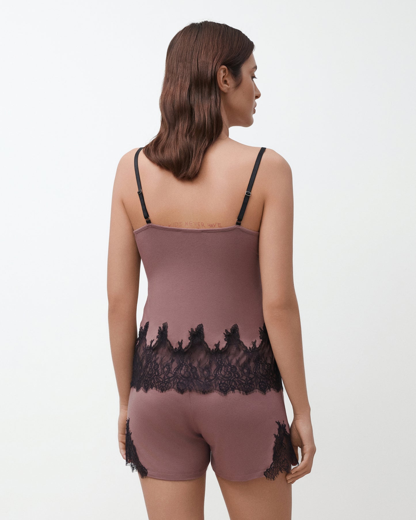 Women's bamboo cami shorts set 03337