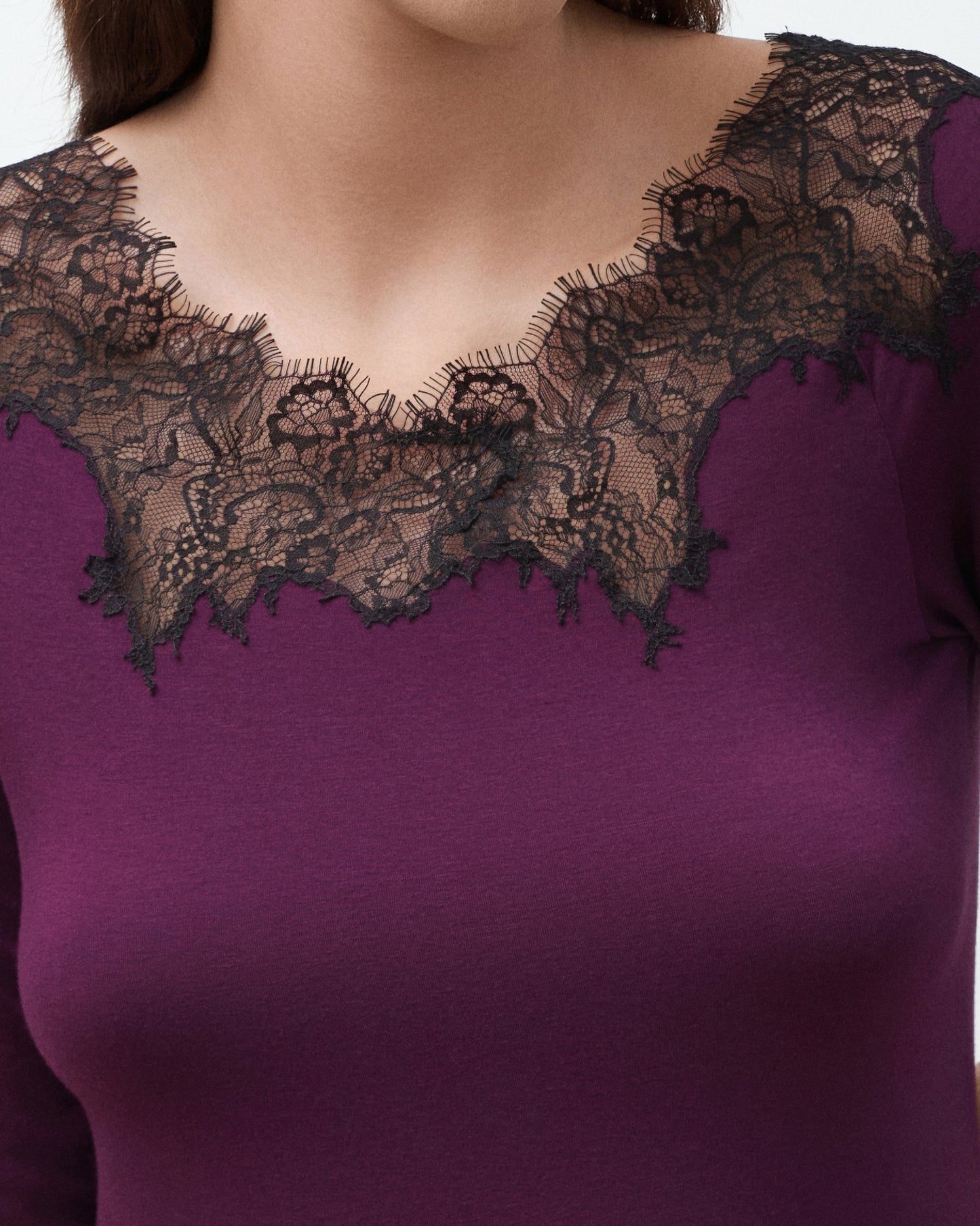 Women's bamboo Nightgown 3/4 sleeve 03339