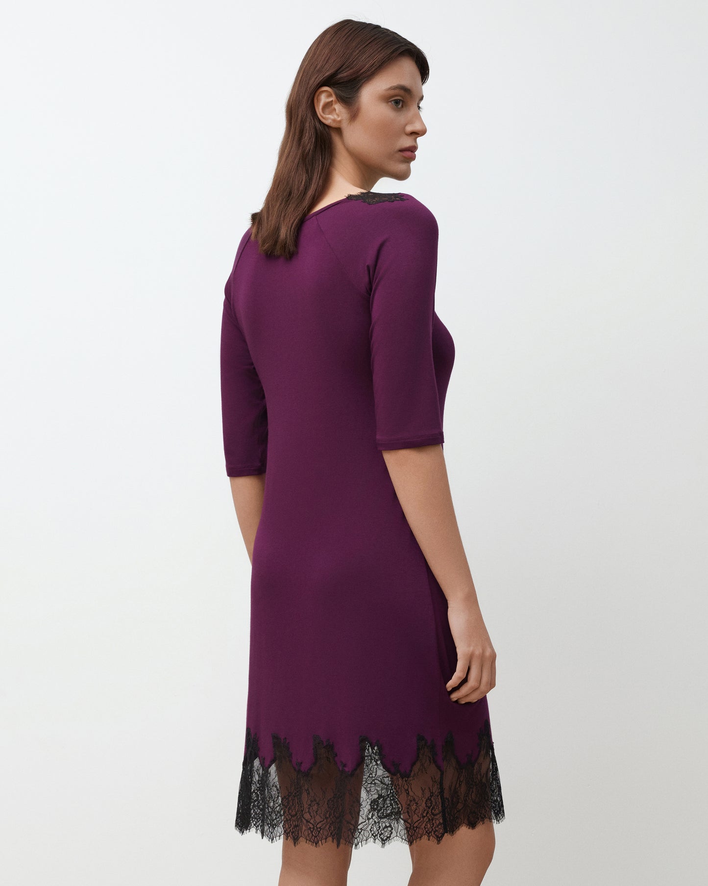 Women's bamboo Nightgown 3/4 sleeve 03339