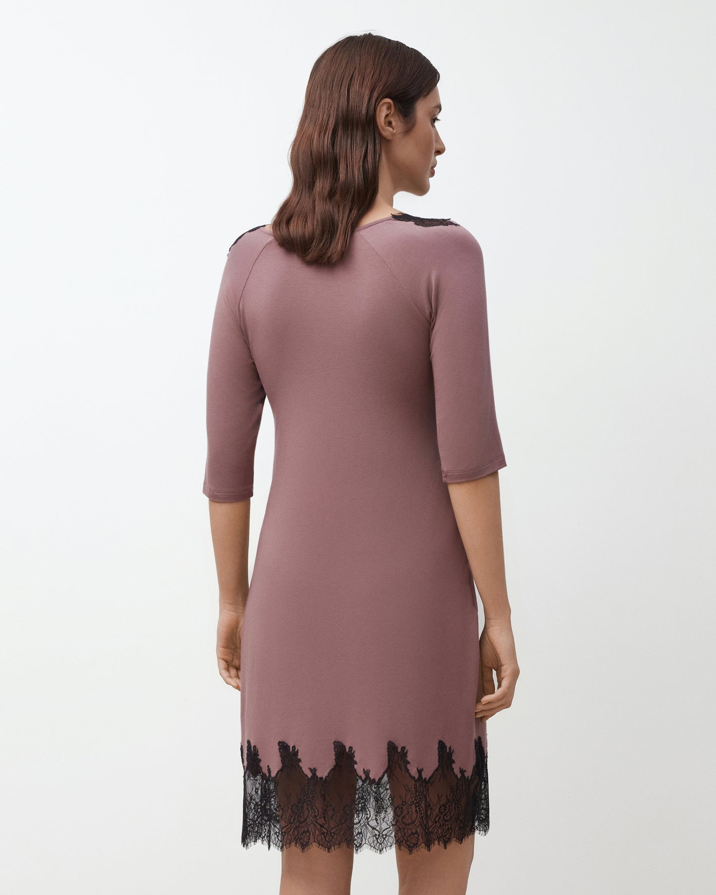 Women's bamboo Nightgown 3/4 sleeve 03339