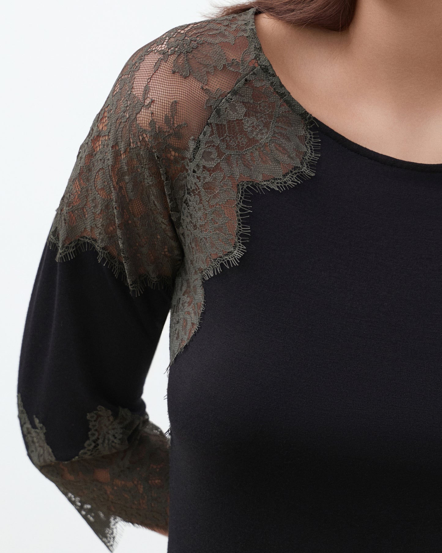 Women's bamboo Nightgown 3/4 sleeve 03343