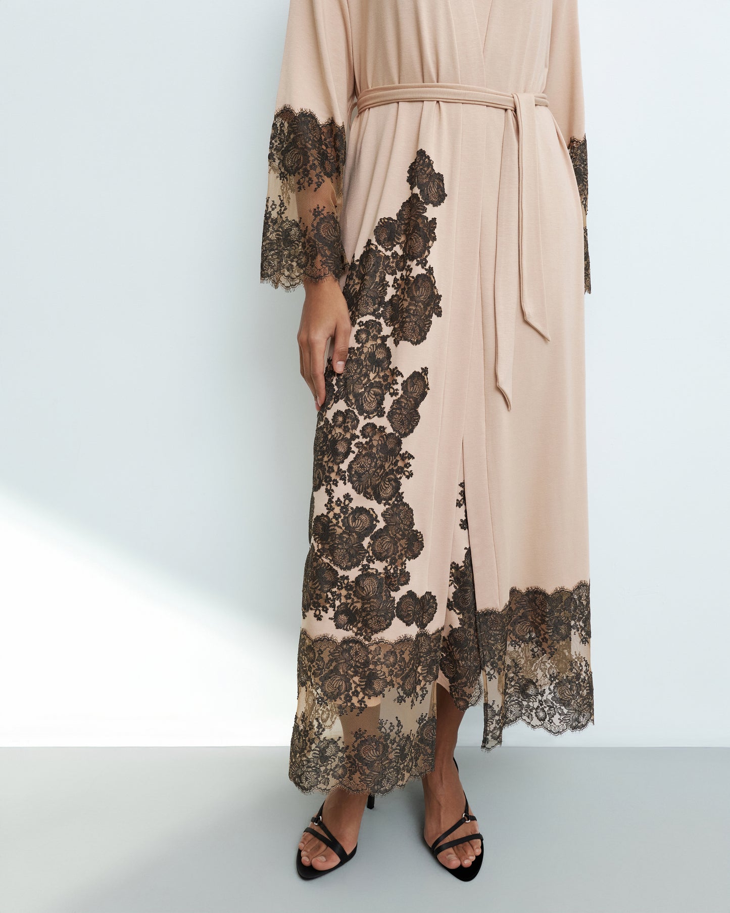 Womens bamboo Long Sleeve Robe 03348