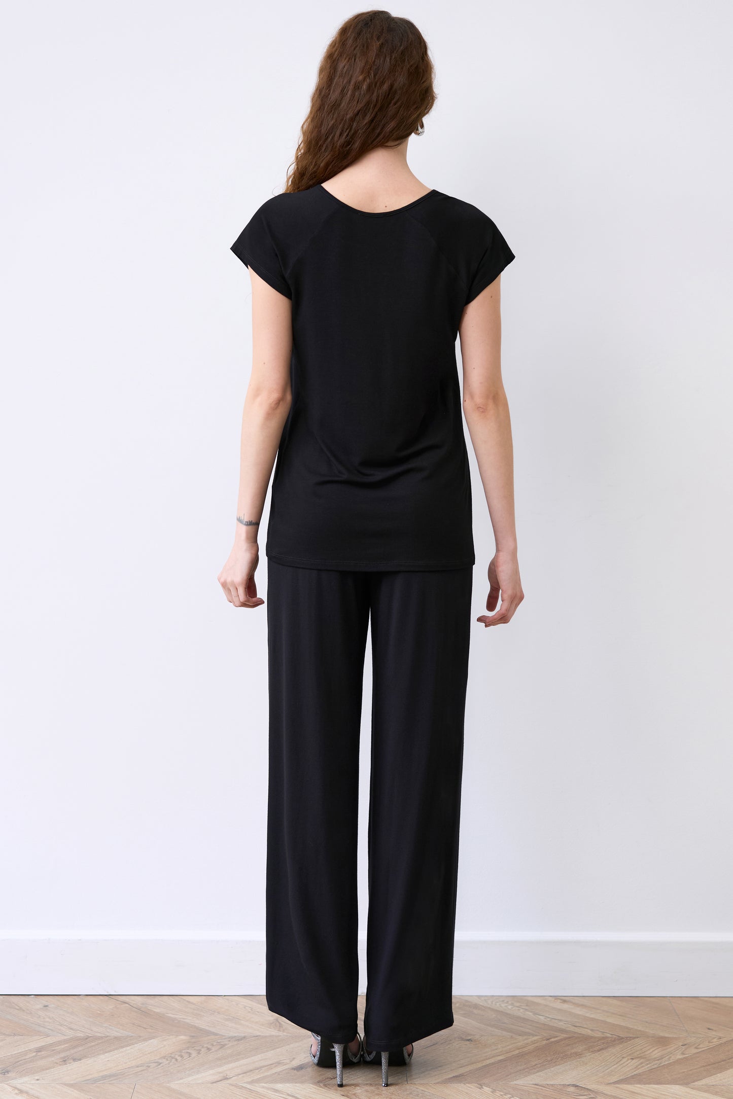 Womens bamboo T-shirt pajama 02101