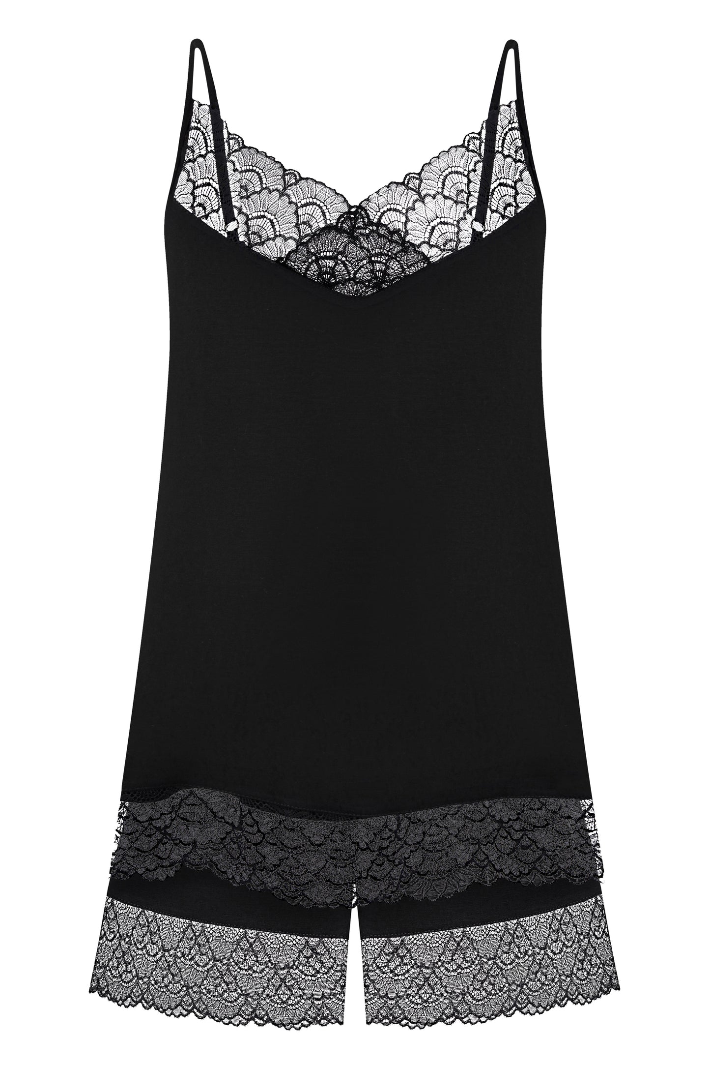 Womens bamboo cami short set 02102