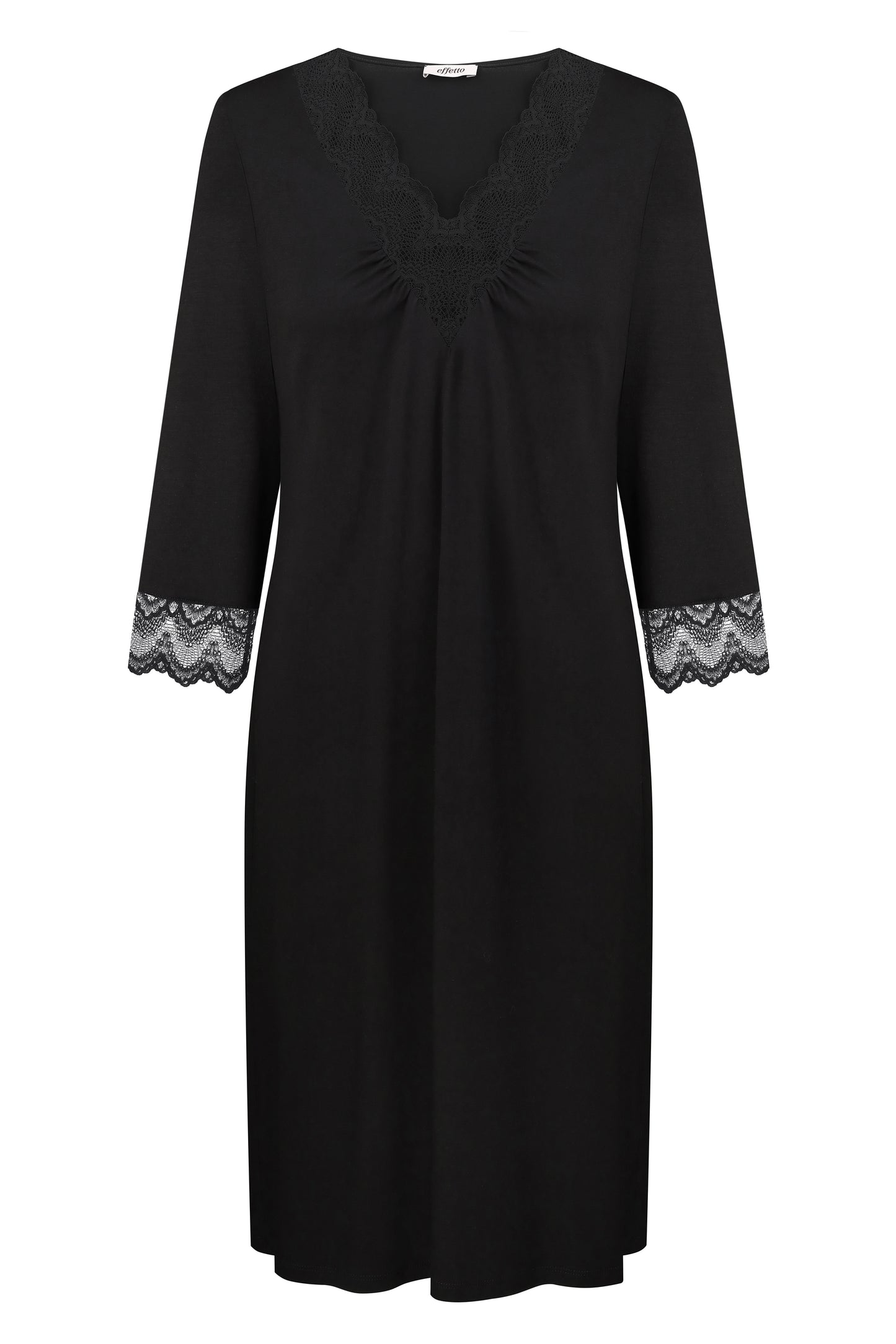 Women's bamboo Nightgown 3/4 sleeve 02113