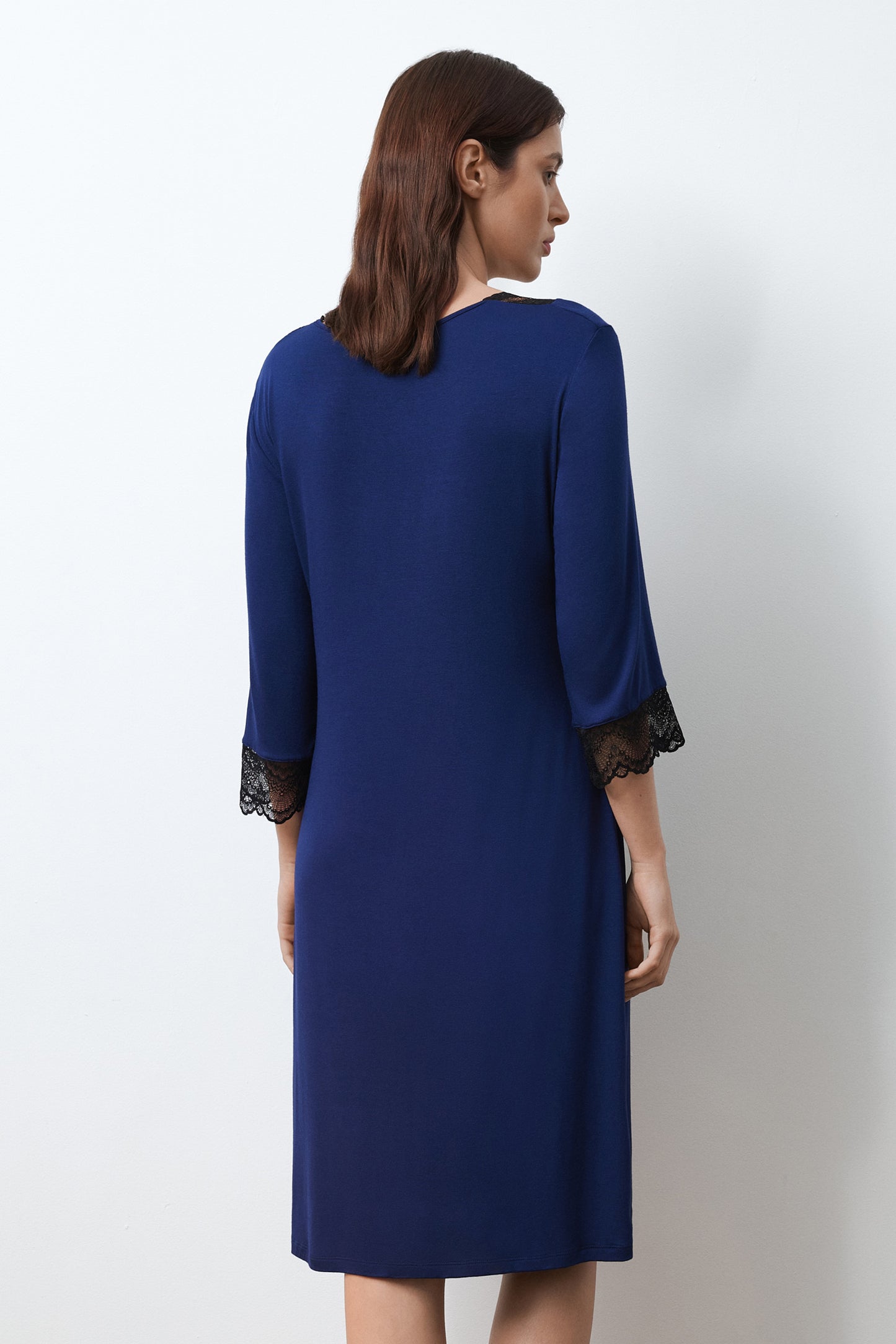 Women's bamboo Nightgown 3/4 sleeve 02113
