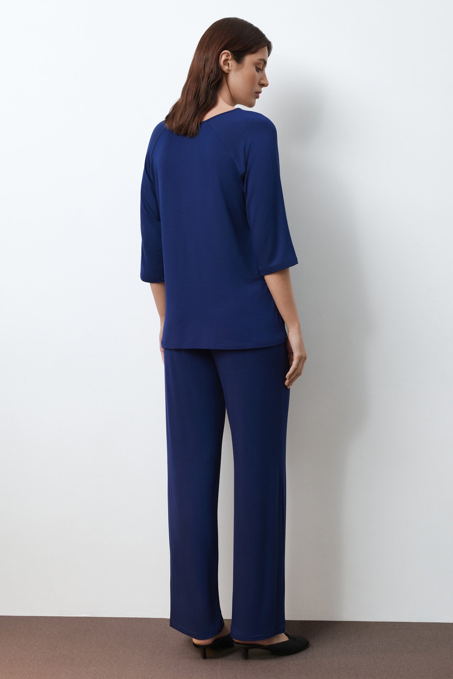 Womens bamboo pajama 3/4 sleeve 02114