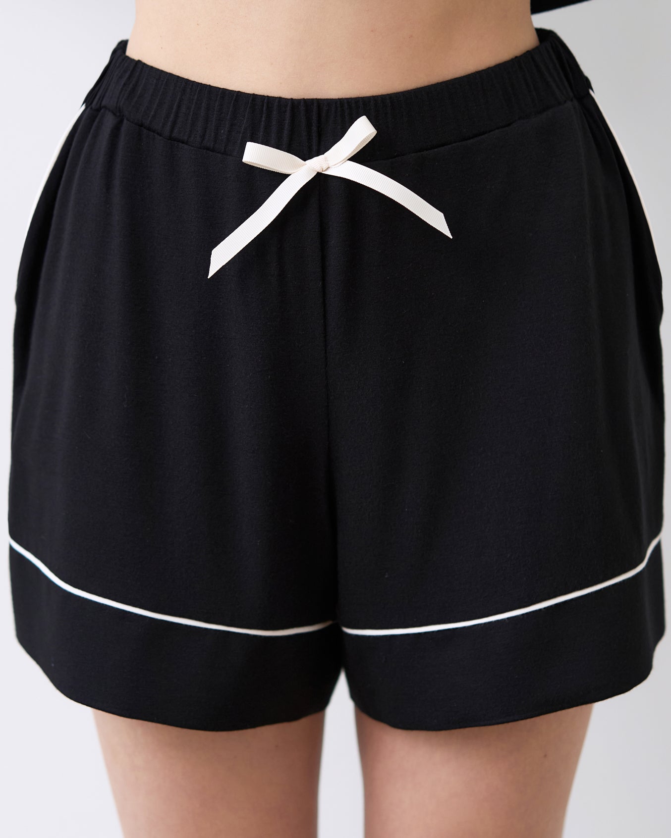 Womens bamboo Button-Up Short Sleeve Pajama Set with Shorts 02115