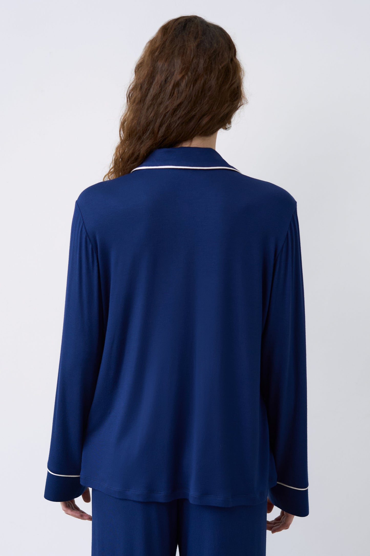 Womens bamboo Button-Up Long Sleeve Shirt 02116/1