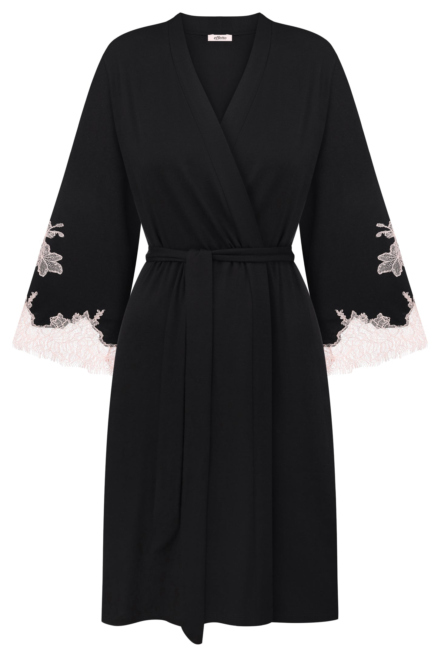 Womens bamboo 3/4 sleeve Robe 03161