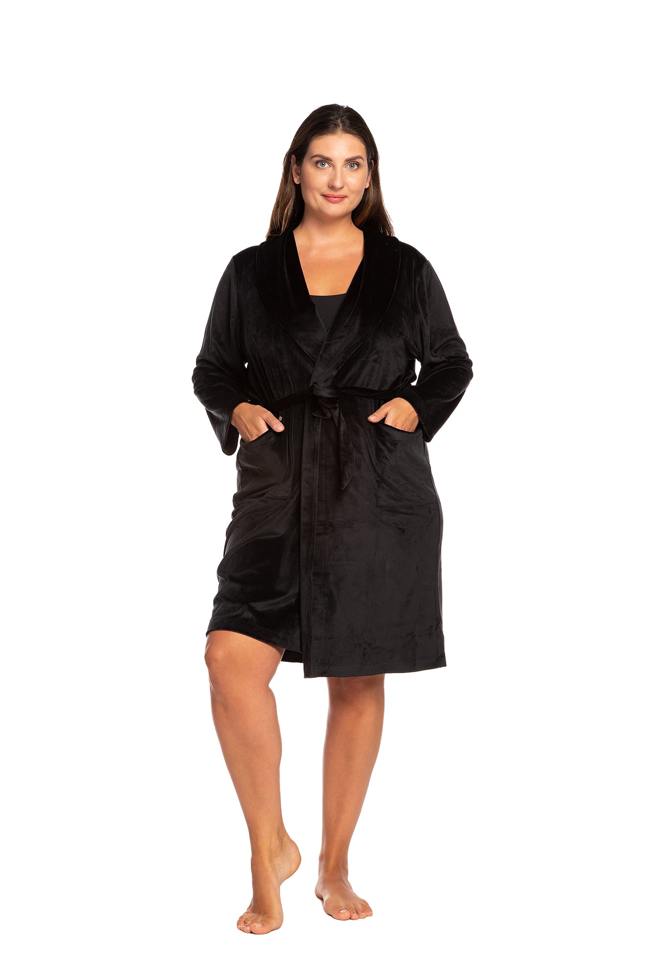 Women's velour Robe 03204