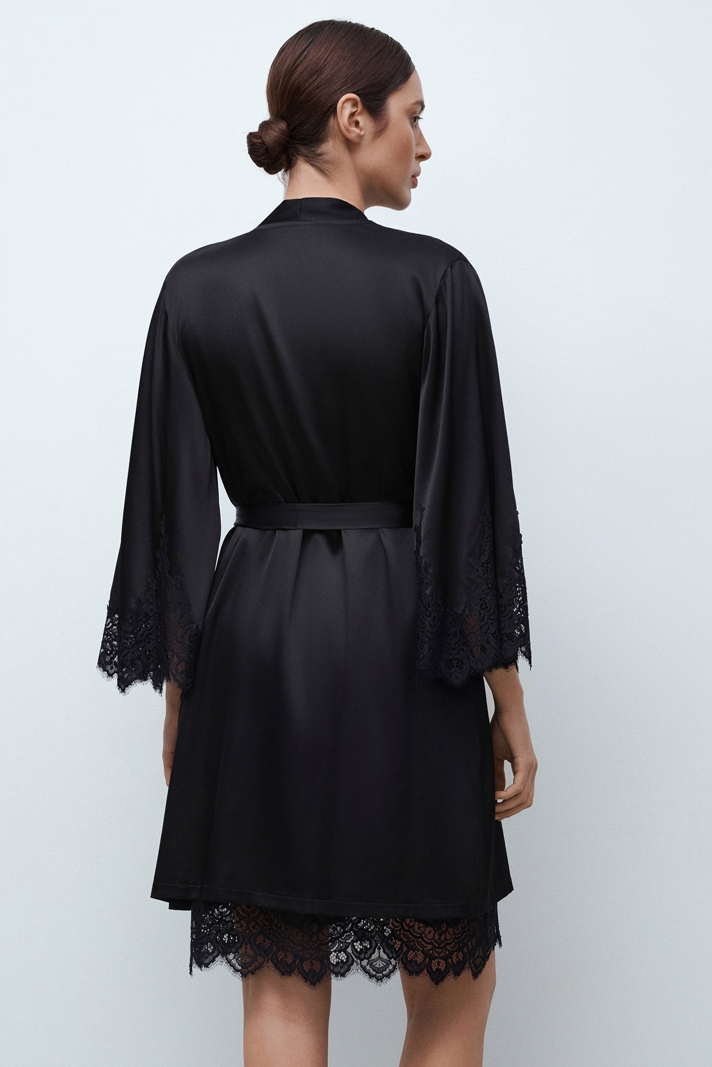 Women's silk robe 04101SL