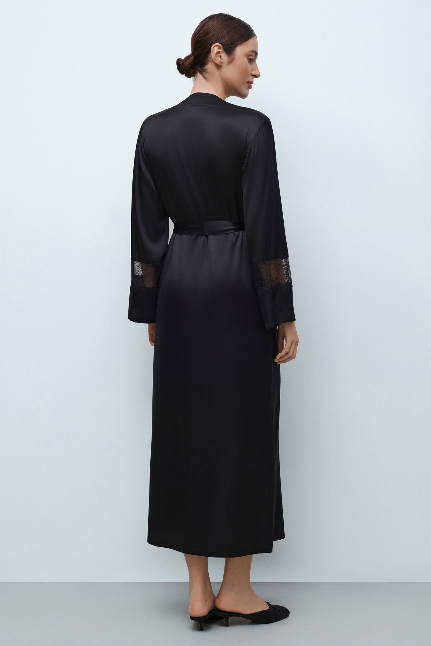Women's silk robe 04107SL