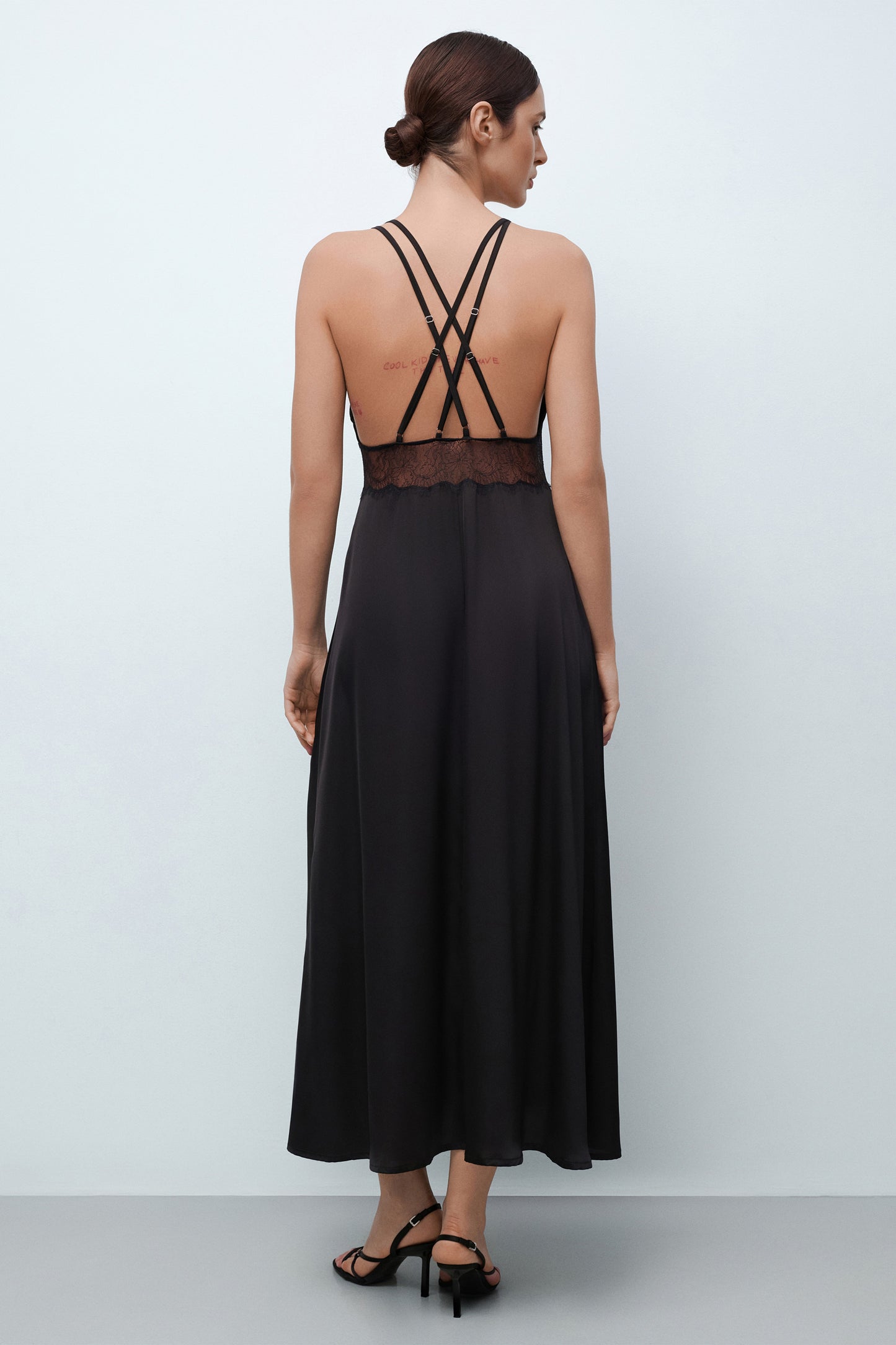 Women's silk nightgown 04108SL