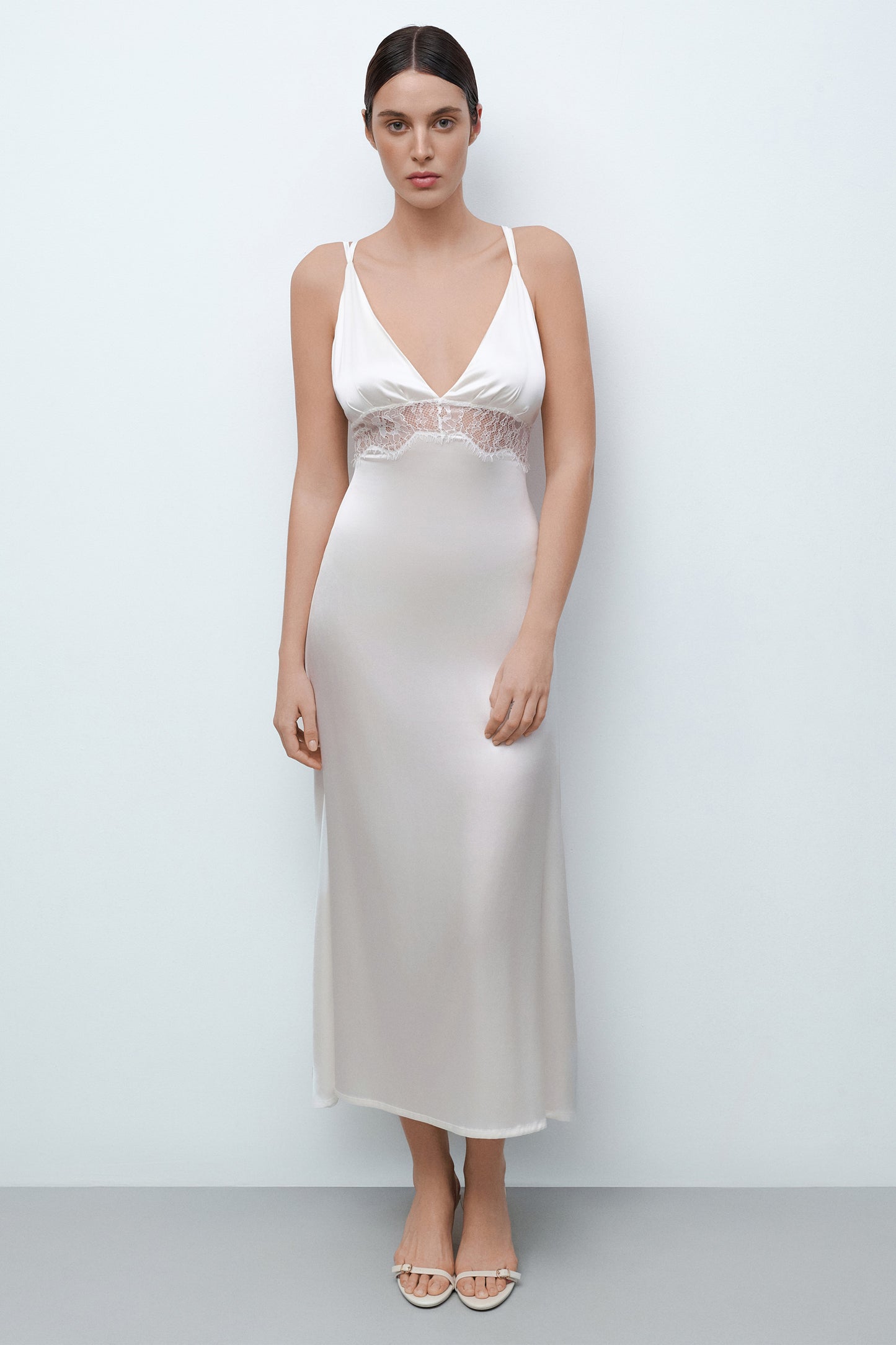Women's silk nightgown 04108SL