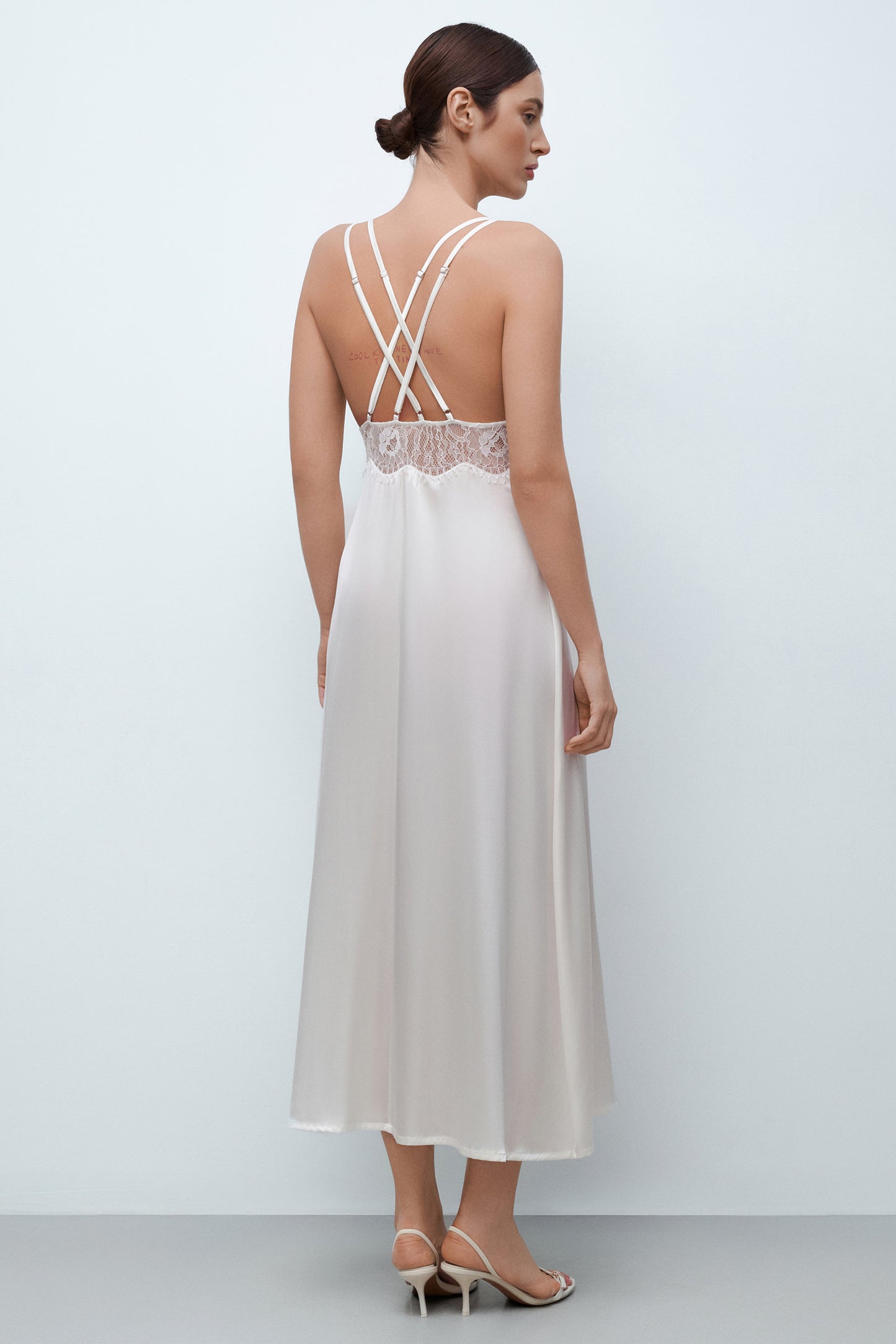 Women's silk nightgown 04108SL