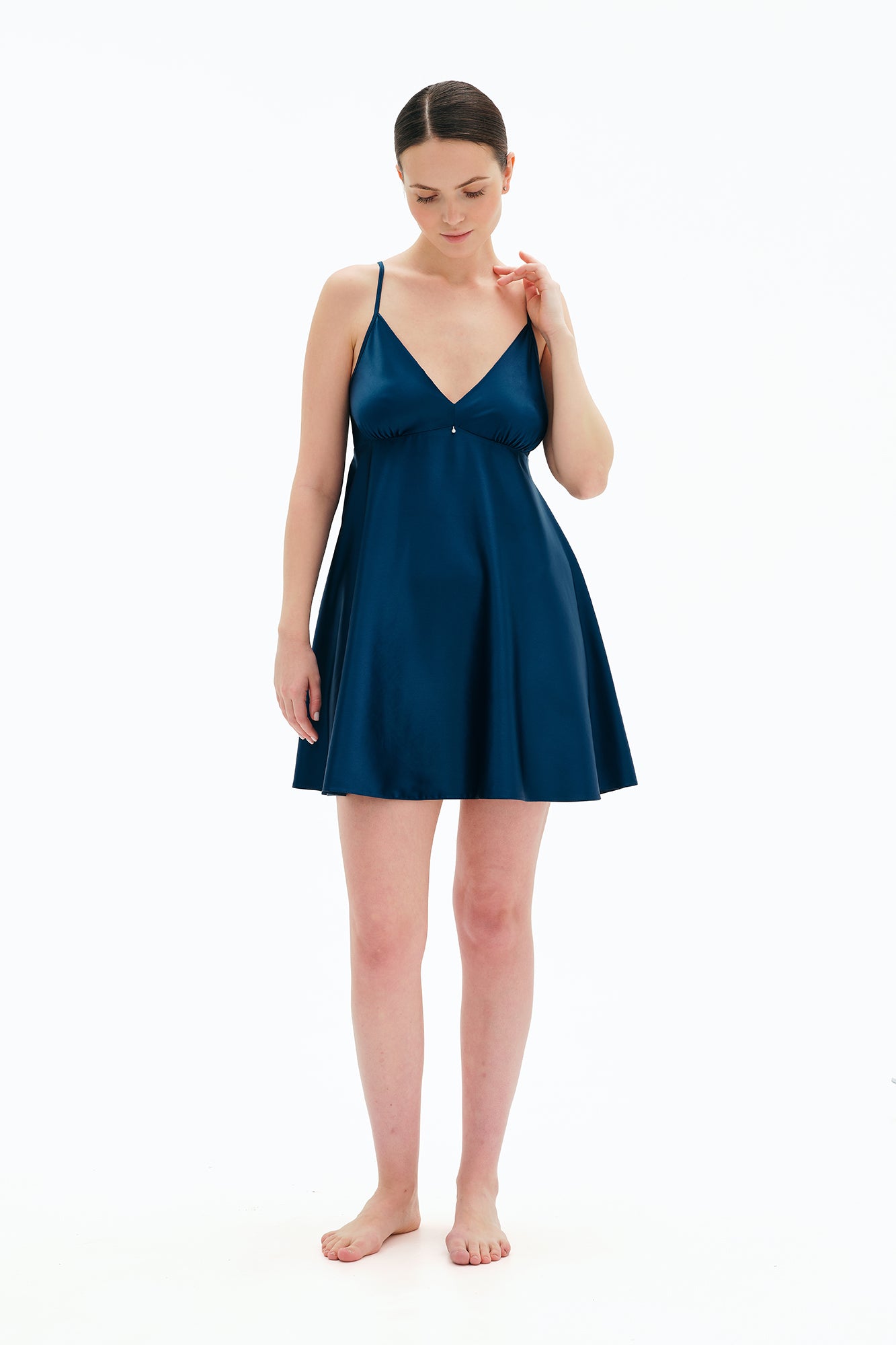 Women's satin chemise babydoll S03199