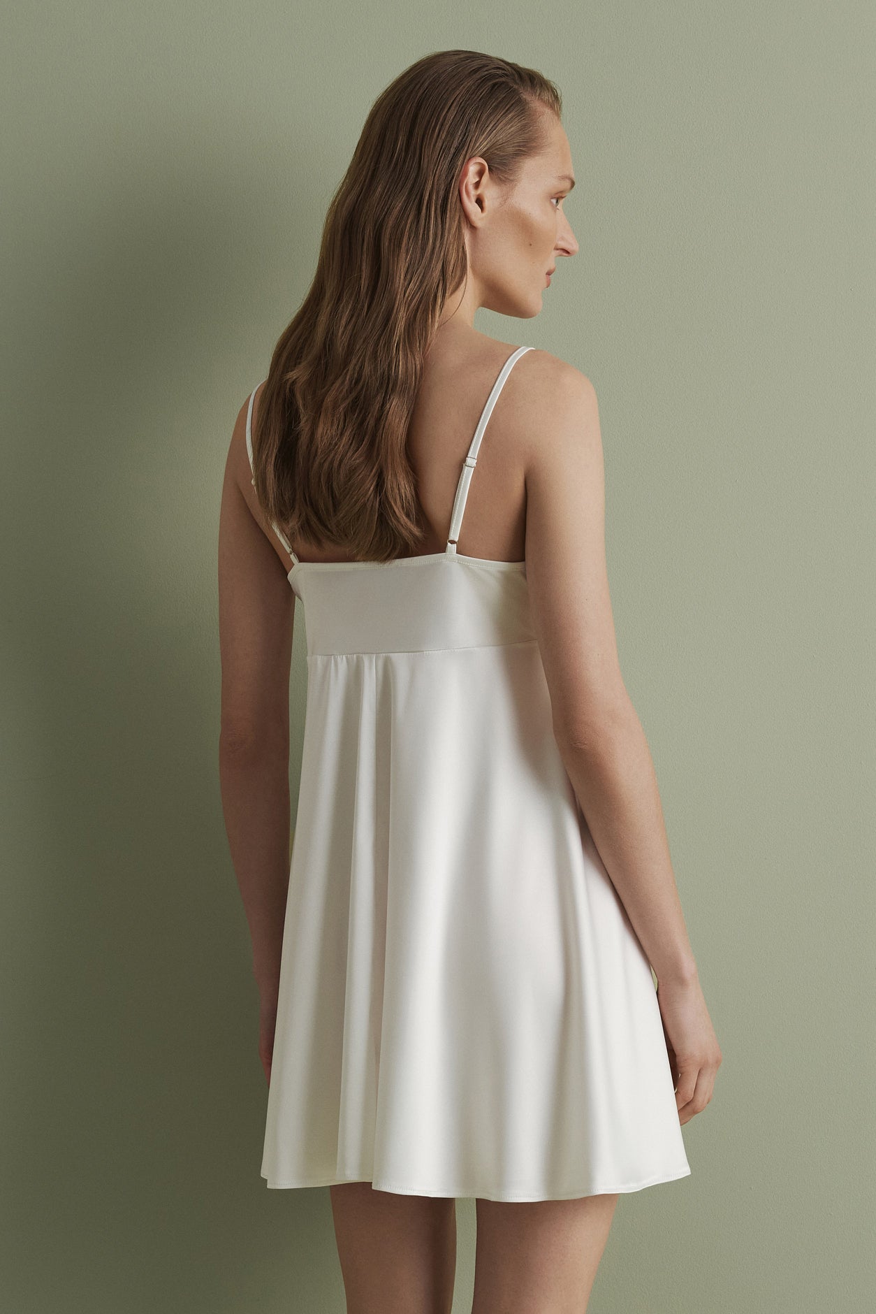 Women's satin chemise babydoll S03199