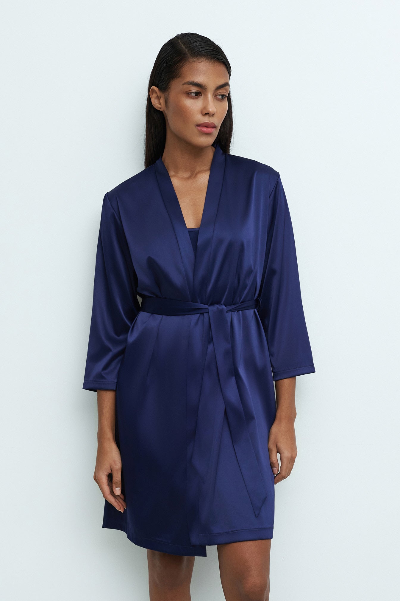 Womens satin robe S03200
