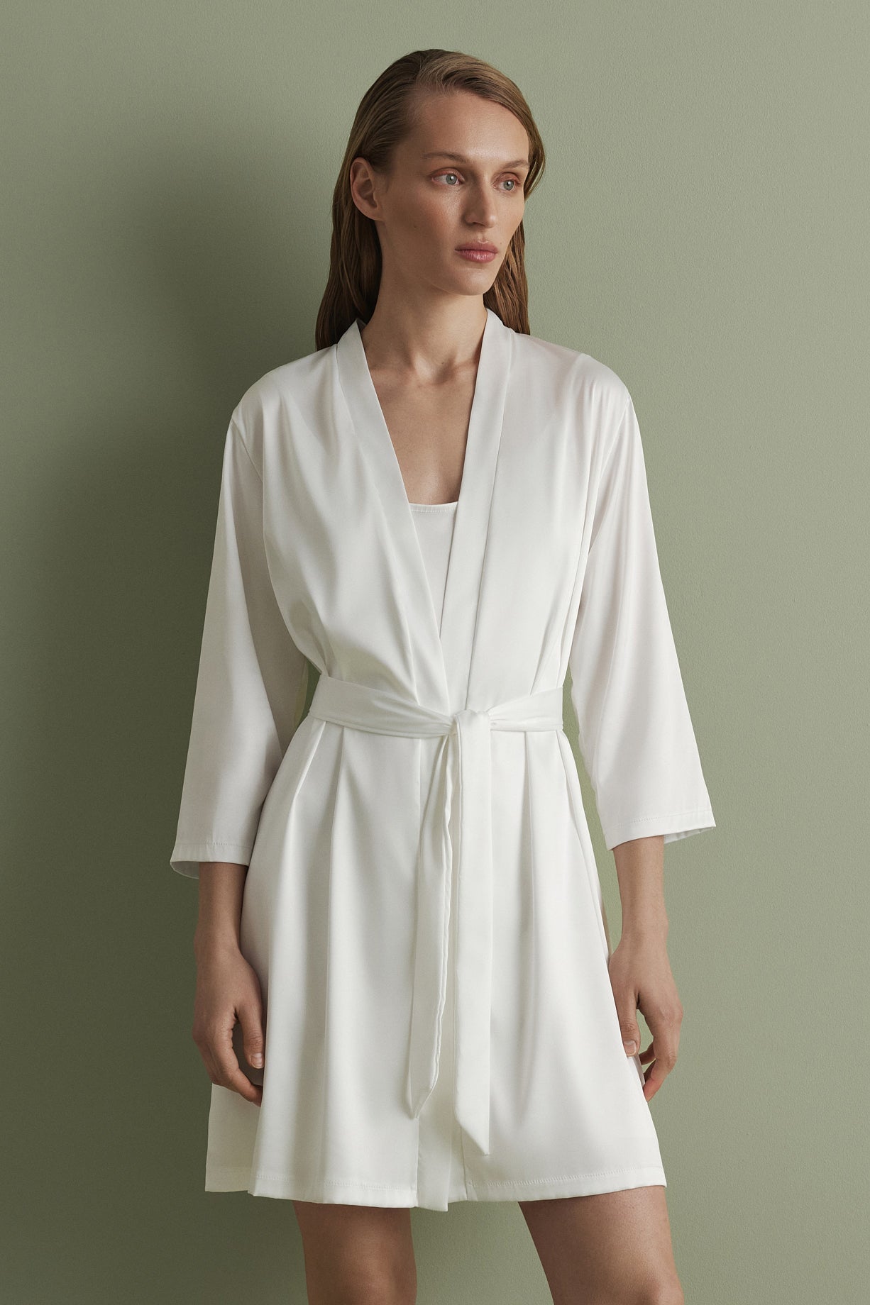 Womens satin robe S03200