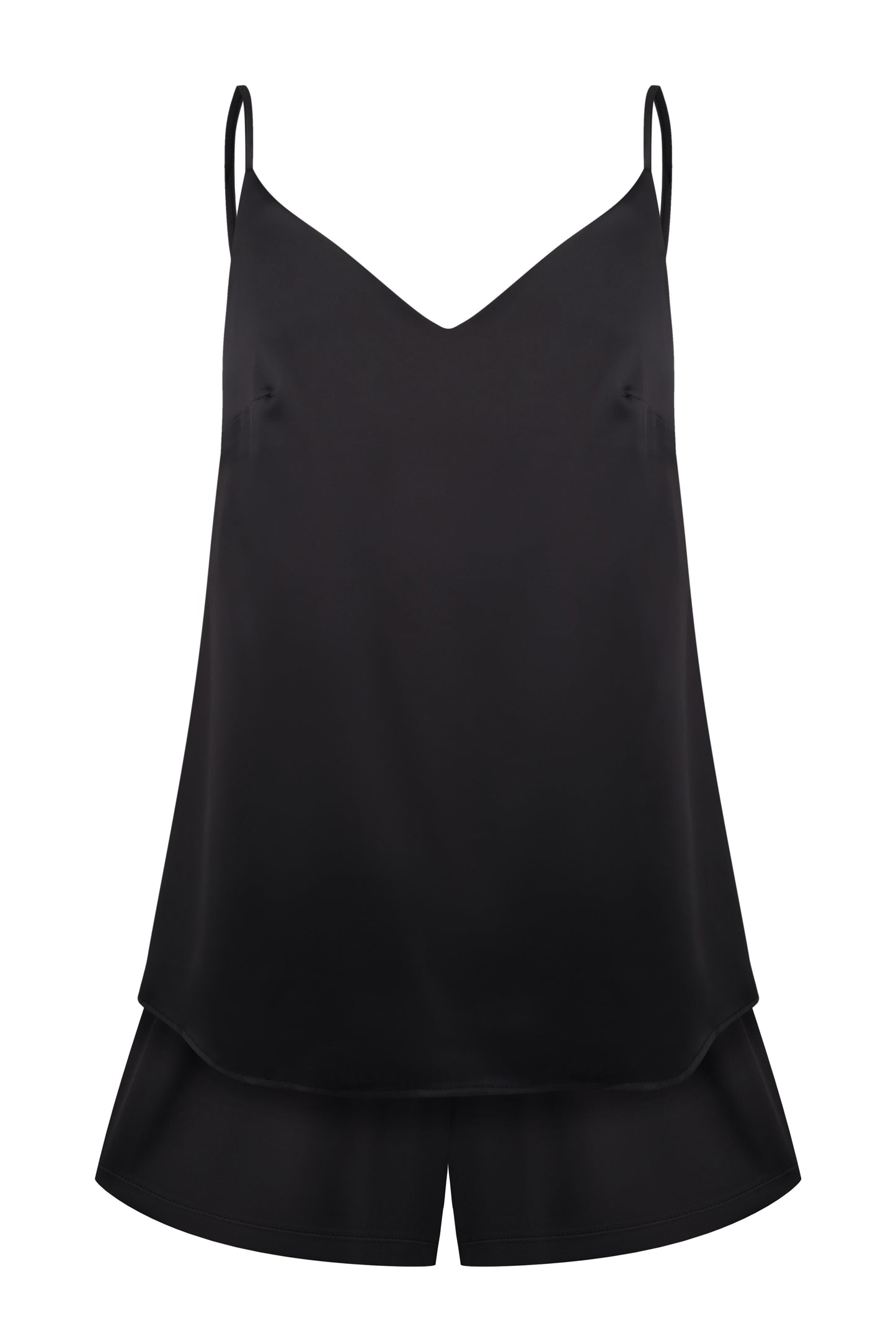 Womens satin cami shorts set S03400