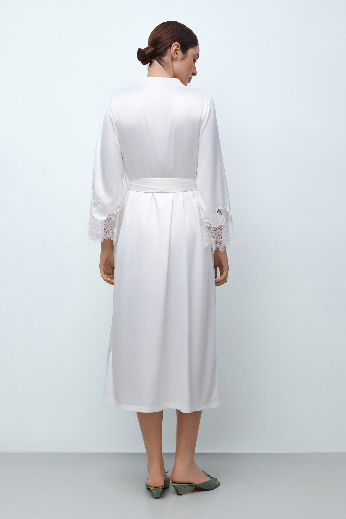 Women's satin robe S03402