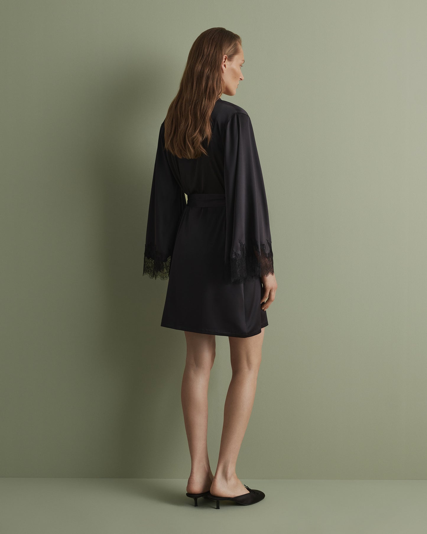 Women's satin robe S03406