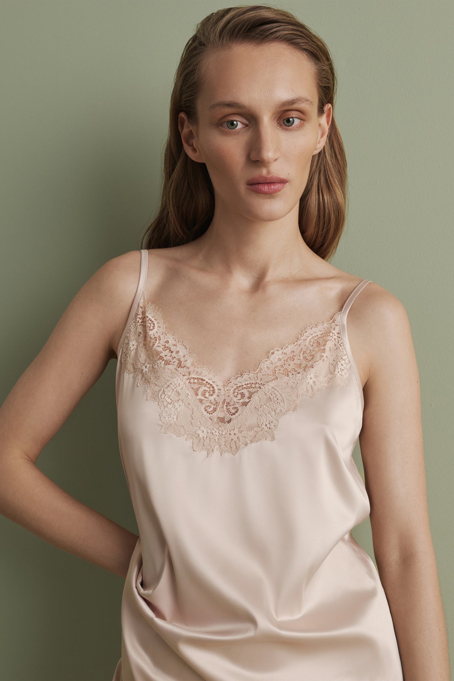 Women's satin cami short set S03412