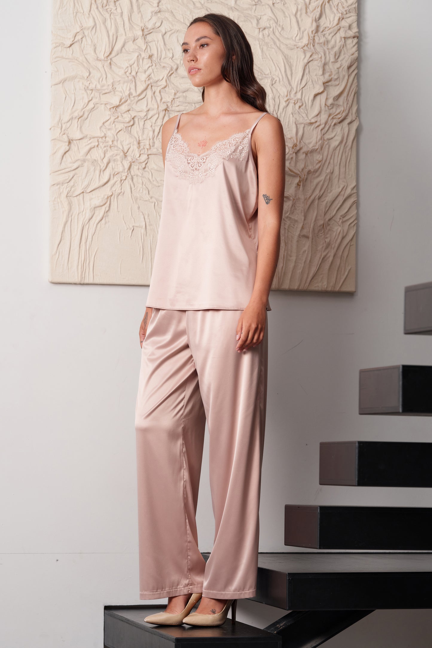 Women's satin camisole pajama S03421