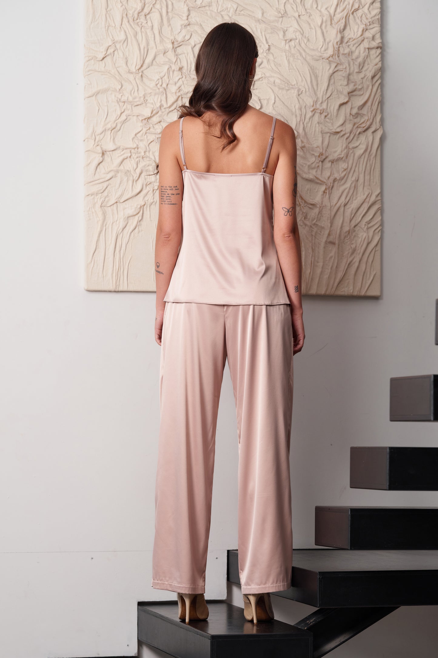 Women's satin camisole pajama S03421