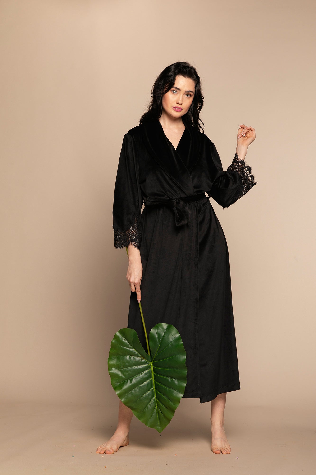 Women's velour Robe 03205