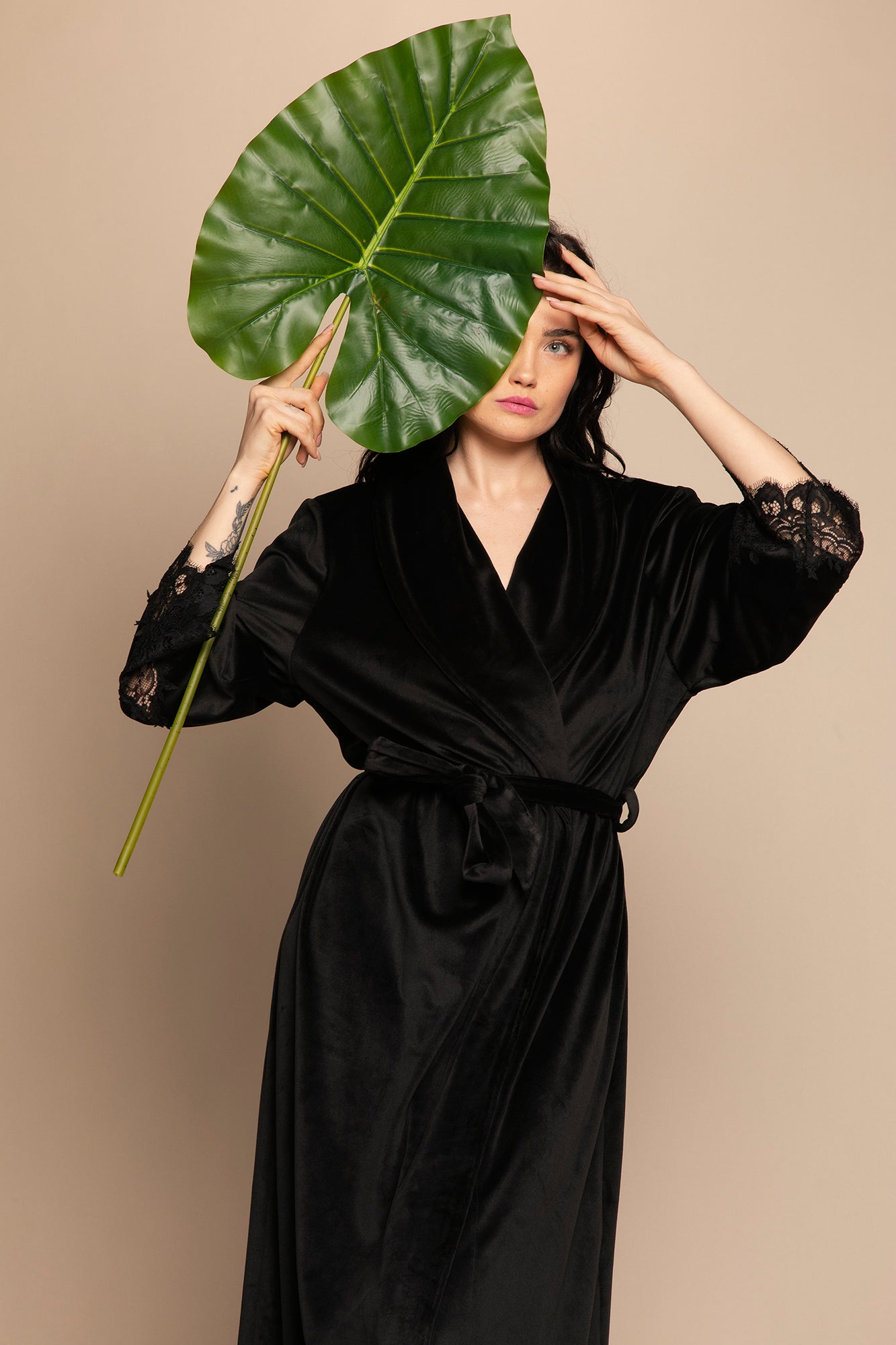 Women's velour Robe 03205