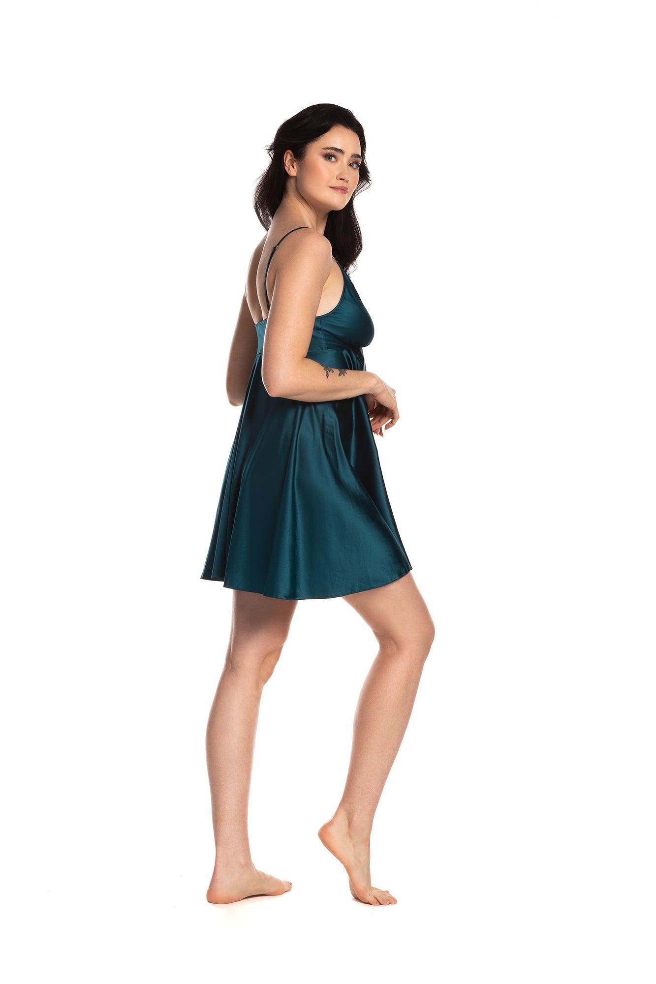 Women's satin chemise babydoll S03199