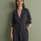 Bamboo 3/4 sleeve Robe 03161 smoke grey