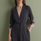 Womens bamboo 3/4 sleeve Robe 03161