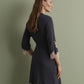 Womens bamboo 3/4 sleeve Robe 03161