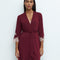 Bamboo 3/4 sleeve Robe 03161 cherry lacquer