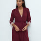 Womens bamboo 3/4 sleeve Robe 03161