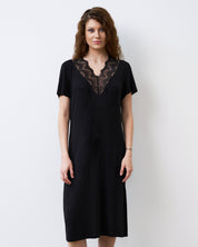 Bamboo t-shirt Nightgown 02100 black