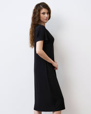 Bamboo t-shirt Nightgown 02100 black
