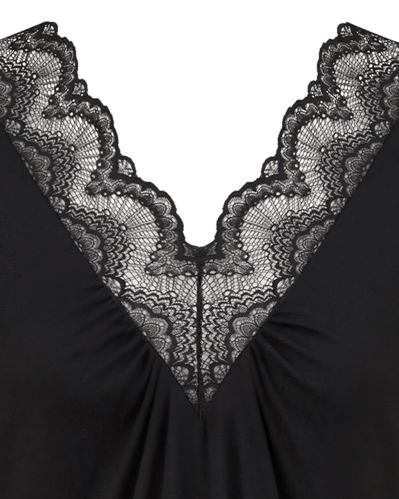 Bamboo t-shirt Nightgown 02100 black