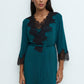 Womens bamboo 3/4 sleeve Robe 03322