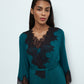 Womens bamboo 3/4 sleeve Robe 03322