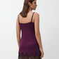 Womens bamboo chemise spaghetti strap 03329