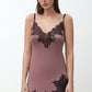 Womens bamboo chemise spaghetti strap 03329