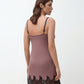 Womens bamboo chemise spaghetti strap 03329