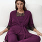 Womens bamboo 3/4 sleeve Robe 03332