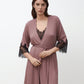 Womens bamboo 3/4 sleeve Robe 03332